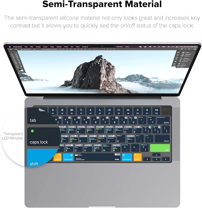 JCPal Adobe Photoshop Shortcut Guide Keyboard Cover - Image 4