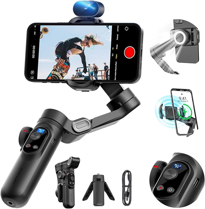 Smartphone Gimbal Stabilizer, 3-axis Stabilizer by AOCHUAN