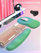Hokafenle 2in1 Combination, Wave Keyboard Wrist Rest and Ergonomic Curvature - Image 5