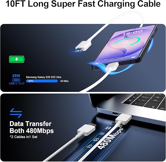 Super Fast Charger Type C, 25W USB C Wall Charger Fast Charging - Image 5