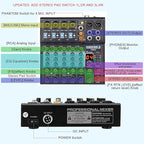 6-Channel Professional DJ Audio Mixer, DJ Controller Sound Mixer DSP 16 Preset - Image 6