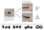 20 pcs 1/2" Drill Hole，5/16" ID Black Silicone Top hat Rubber Grommets - Image 7