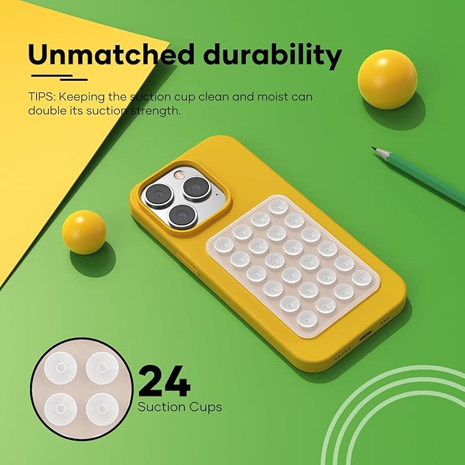 Silicone Phone Sticky Grip, Suction Phone Case Mount - Image 4