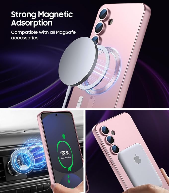 Magnetic for Samsung Galaxy S24 FE Case Slim Soft Silicone Bumper Shockproof - Image 3