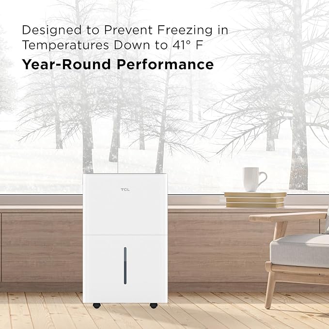 TCL 4500 Sq. Ft. 50-Pint Smart Dehumidifier, Energy Star 2024, Including - Image 8