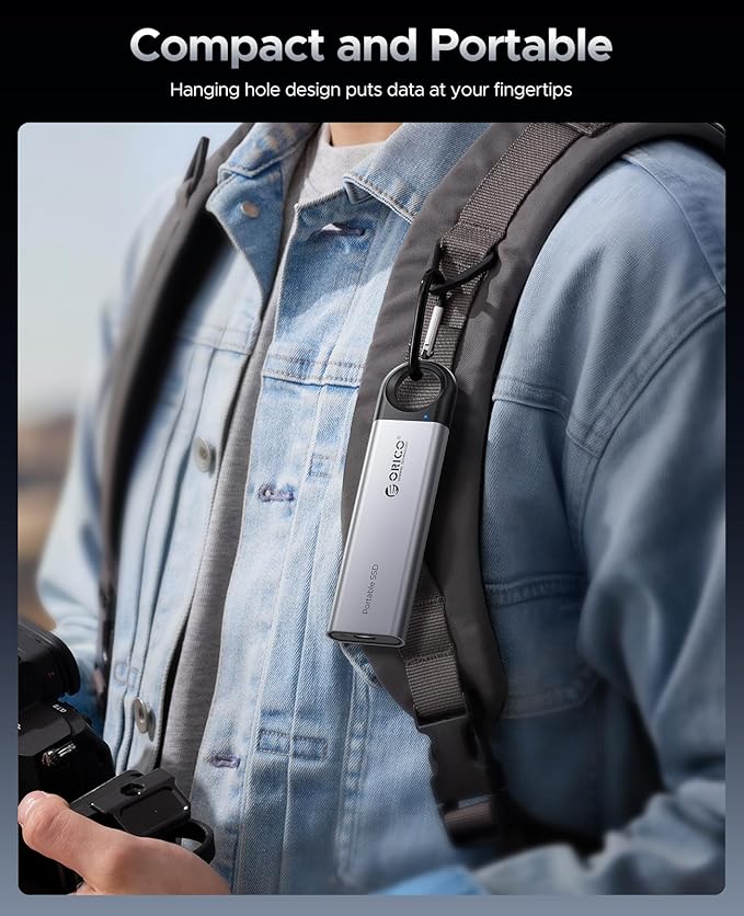 ORICO 2TB External SSD Up to 1050MB/s, Hanging Hole Design Portable Solid State - Image 3