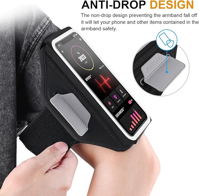 Running Armband with Earphone Bag Cell Phone Armband - Image 4
