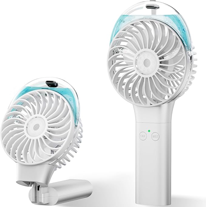 PANERGY Handheld Misting Fan – Rechargeable Battery Operated, Handheld Personal by PANERGY