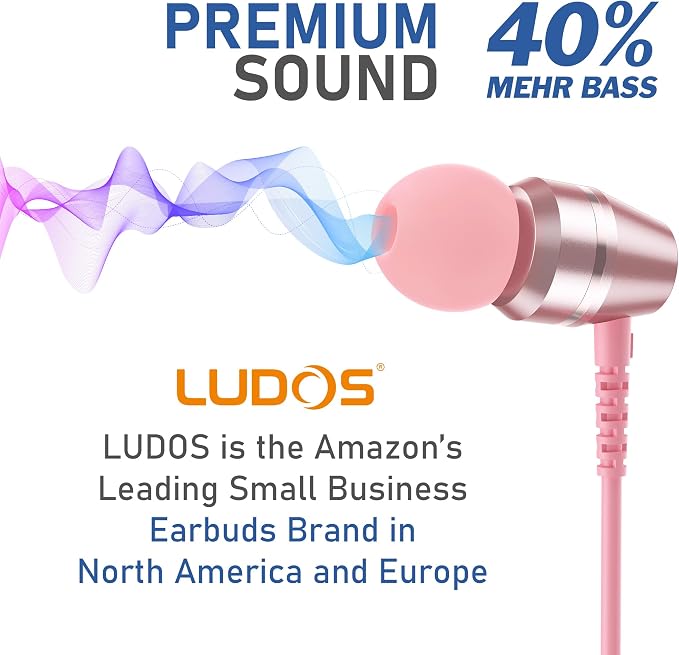 LUDOS OMNITONE Wired Earbuds in-Ear Headphones, 5 Years Warranty, Earphones - Image 7