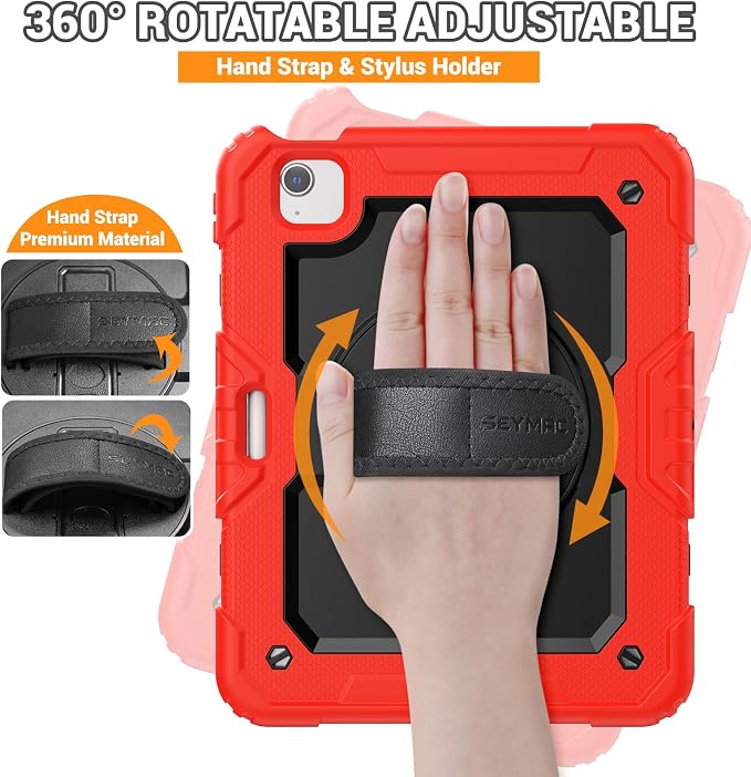 SEYMAC for iPad Air 5th/4th Generation Case 10.9 Inch, Full-Body Heavy Duty - Image 3