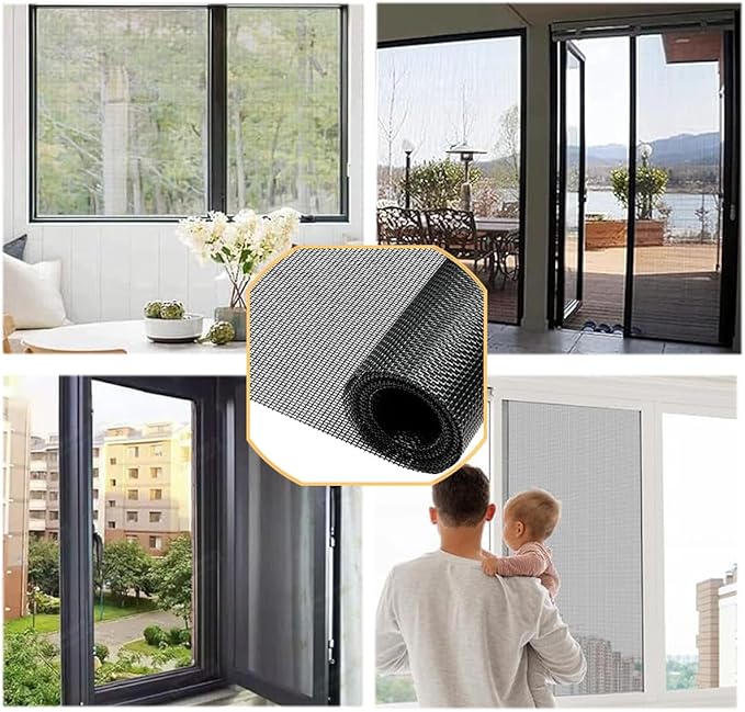 36inch*50ft Window Screens Roll, Replacement Repair Screens Mesh, Cuttable - Image 3