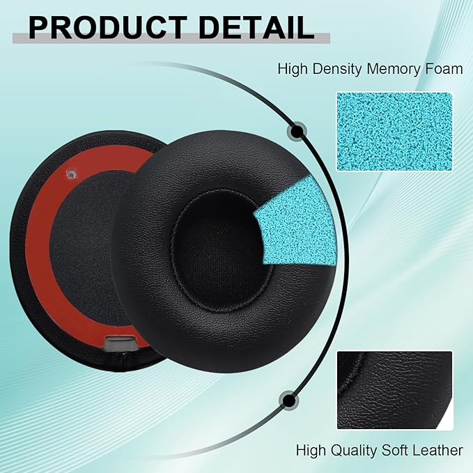 Replacement Ear Pads for Beats Solo 2 & Solo 3 Wireless On-Ear Headphones - Image 5