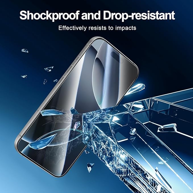 NEW'C 3 Pack Designed for iPhone 16 Pro Max Screen Protector, Enhanced Tempered - Image 6