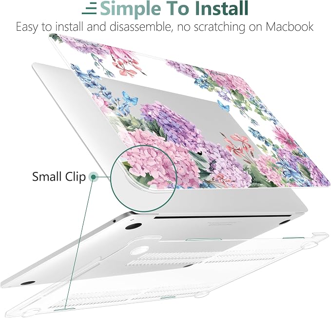 TWOLSKOO Compatible with MacBook Pro 13 inch Case 2023-2016 A2338 M2/M1 A2251 - Image 3