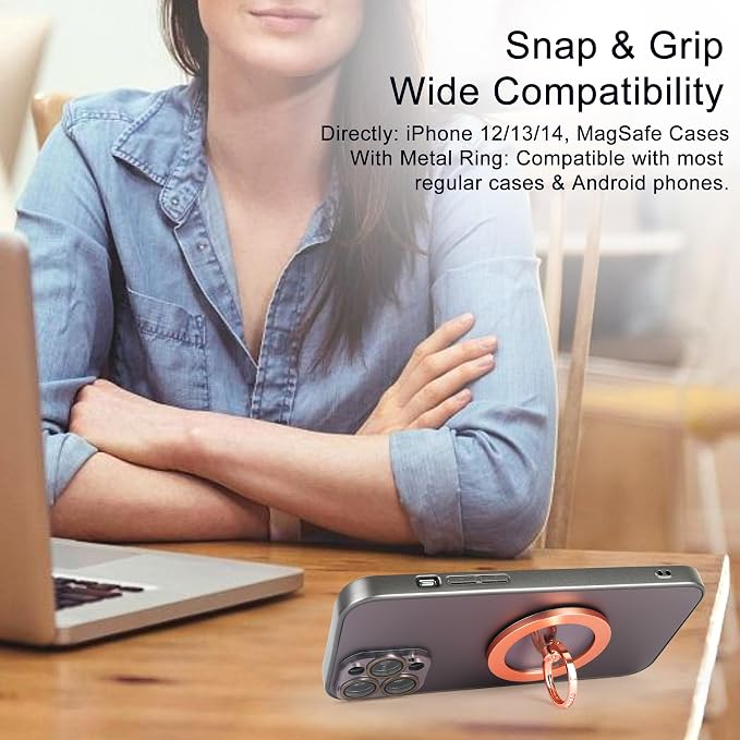 Magnetic Phone Grip for MagSafe, EI Sonador Magnet Phone Ring Holder, Compatible - Image 6