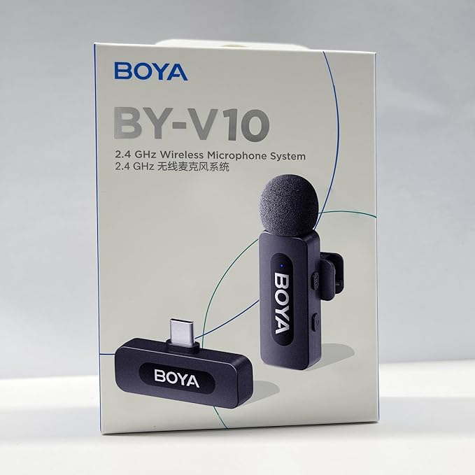 BOYA BY-V10 USB-C Wireless Lavalier Microphone - Image 9