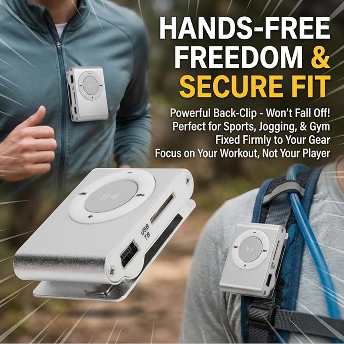 Sport MP3 Players with Clip, Portable Music Player, Screenless MP3 Players - Image 6