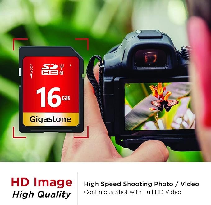 GIGASTONE 16GB SD Card 50-Pack UHS-I U1 Class 10 SDHC Memory Card High Speed - Image 4