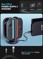 SUPCASE Charging Dock for Nintendo Switch 2 Joy Con, Magnetic Controller Fast - Image 6