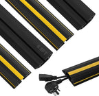 Floor Cord Cover 6.5Ft 2Pcs Heavy Duty PVC Floor Cable Protector Electric Cord by Kikerike