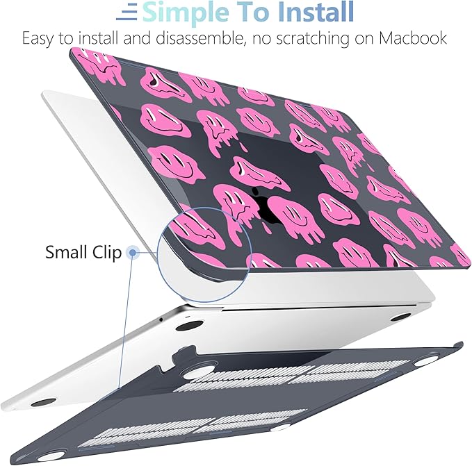 MEEgoodo Case for MacBook Air M4/M3/M2 13.6 inch 2025 2024 2022, Fit Model - Image 5