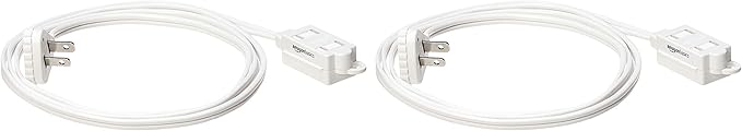 Amazon Basics 6 foot 2-Prong Indoor Rectangle Extension Cord Power Strip by AmazonBasics