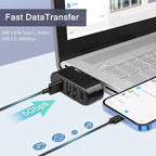 VIENON 4-Port USB C Hub, USB C Adapter Splitter, USB Extender - Image 5