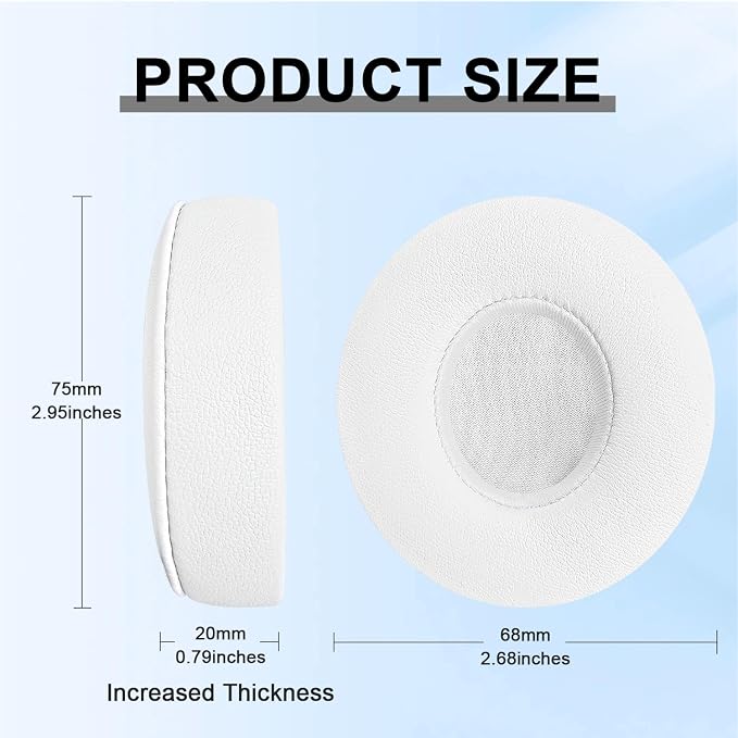 Replacement Ear Pads for Beats Solo 2 & Solo 3 Wireless On-Ear Headphones - Image 2