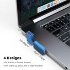 AreMe 90 Degree USB 3.0 Adapter 4 Pack, Up and Down Angle, Left and Right Angle - Image 2