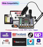 Podcast Equipment Bundle, BM-800 Podcast Microphone Bundle-Voice Changer - Image 7