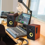 Sanyun SW206 80W Active Dual-Mode Bookshelf Speakers, 4” Studio Monitor & HiFi - Image 7