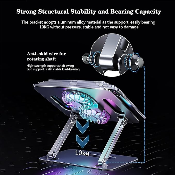 Adjustable Laptop Stand Laptop Cooling Pad - Image 7