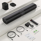 Sound Bar for Smart TV, 2 in 1 Detachable Home Audio Soundbar Speaker, 20” - Image 6