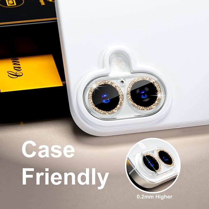 beuxece for 6 Pack iPhone 16 / iPhone 16 Plus Camera Lens Protector 9H Tempered - Image 6
