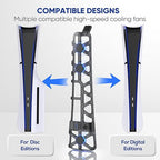 PS5 Slim Cooling Fan with LED Light, Adjustable Speed, USB 3.0 Port, Silent - Image 5
