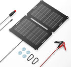 GRECELL 12V 25W Solar Battery Charger Maintainer, Portable Solar Panel Car by GRECELLPOWERSTATION