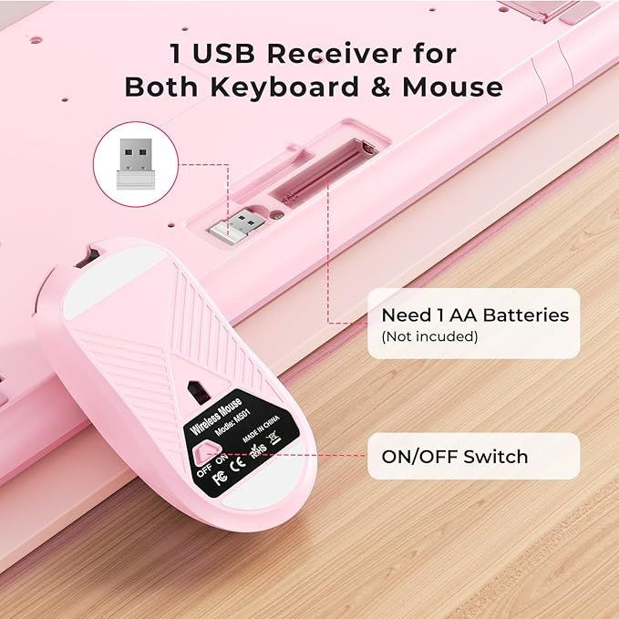 Wireless Keyboard and Mouse Set - Image 7