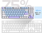 MageGee 75% Mechanical Gaming Keyboard, LED Blue Backlit, 87 Keys Compact TKL - Image 3