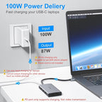 USB C Docking Station Dual Displayport Monitor Adapter - Image 6