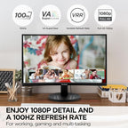 ViewSonic VA2416C 24 Inch Full HD 1080p Frameless Curved Monitor - Image 2