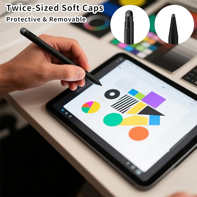 30Pcs Rubber Tips for Stylus Pens, 0.2inch & 0.28inch Replacement Nibs for - Image 5