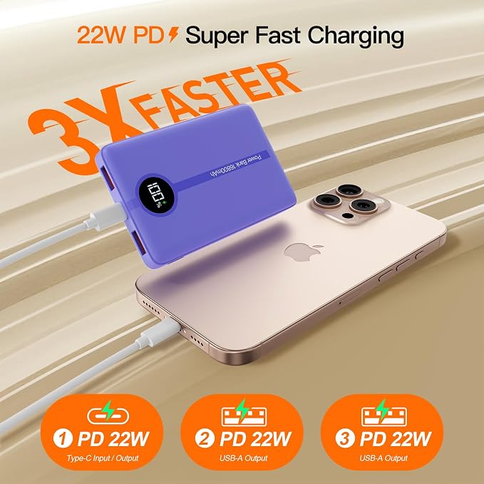Magnetic Portable Charger, 16800mAh Wireless Power Bank, - Image 8