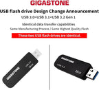 Gigastone Z30 16GB USB3.0 Flash Drive, Capless Retractable Design Pen Drive - Image 2