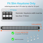 24 Port Blank Keystone Patch Panel - Image 3