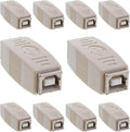 Cmple - [10 Pack USB B to B Adapter USB 2.0 Female to Female Coupler Jack to by Cmple