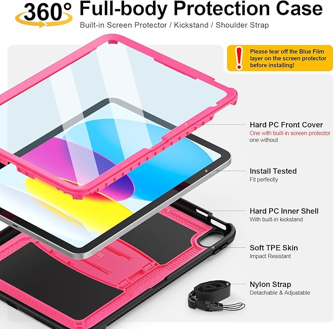 SEYMAC stock Case for iPad 11th/10th Generation 11''/10.9'' 2025/2022, - Image 5