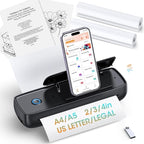Portable Printer Wireless for Travel，Bluetooth Thermal Printer Support 8.5" X by GUTHERREN