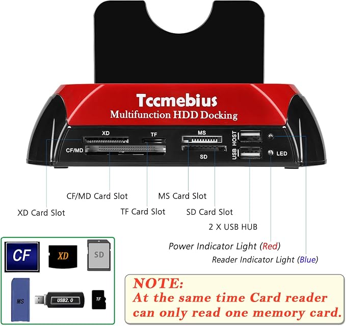 Hard Drive Docking Station, TCC-S862-US USB 2.0 to 2.5 3.5 Inch SATA IDE Dual - Image 3