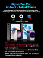 Stylus Pen for Android Tablet/Phone Pom Tips Fast Charge Stylus Pen for iPhone - Image 2
