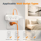 Outlet Extender Surge Protector, TESSAN Multi Plug Splitter - Image 5